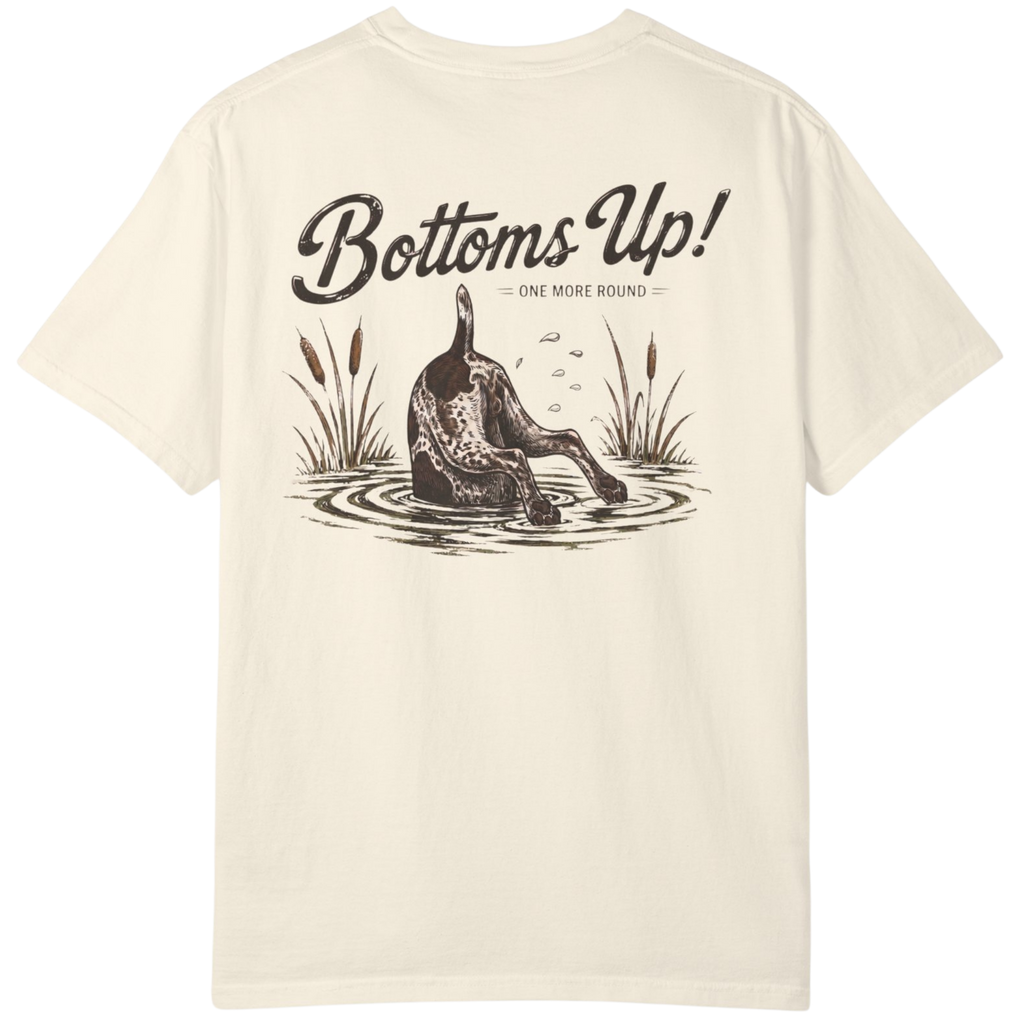 Bottoms Up" GSP Water Dog T-Shirt | Upland Point Co.