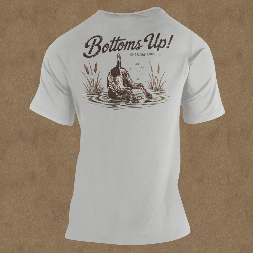 Bottoms Up Waterfowl Dog Tee