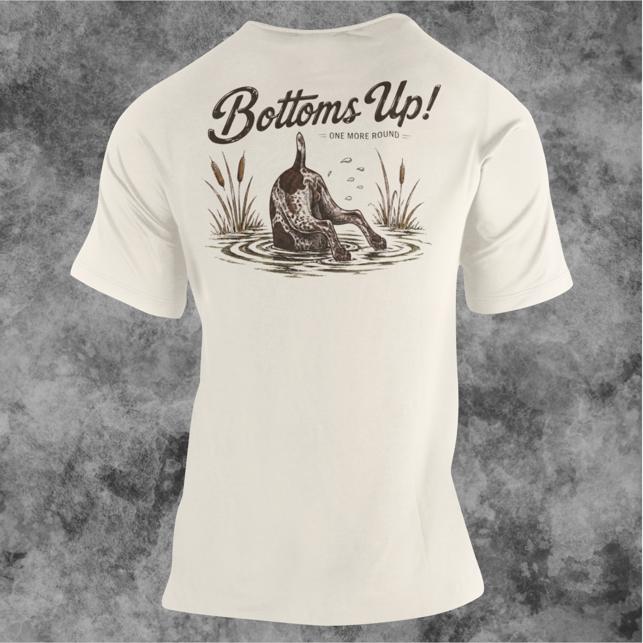 Bottoms Up Waterfowl Dog Tee