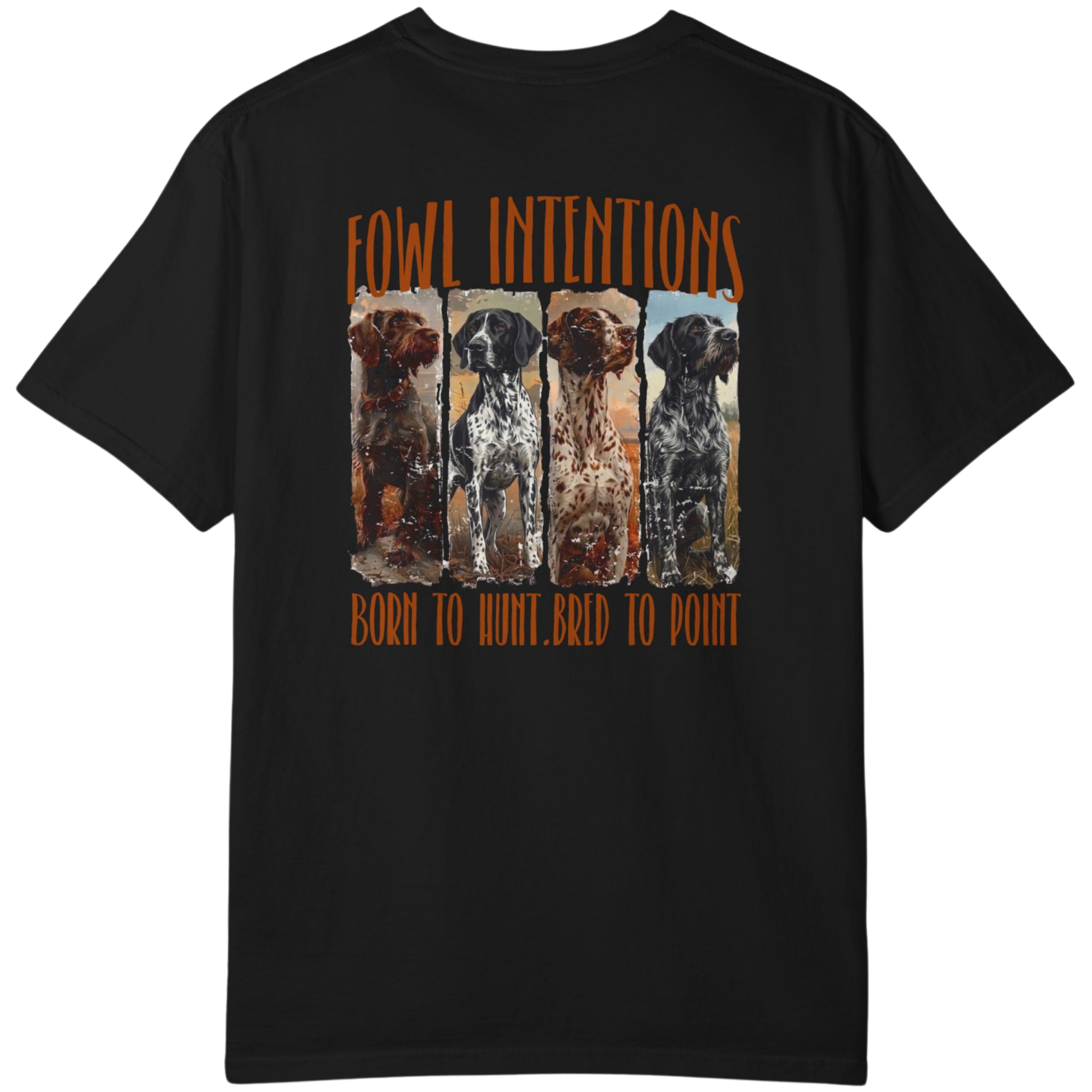 Fowl Intentions" GSP Hunting Graphic Tee | Upland Point Co.