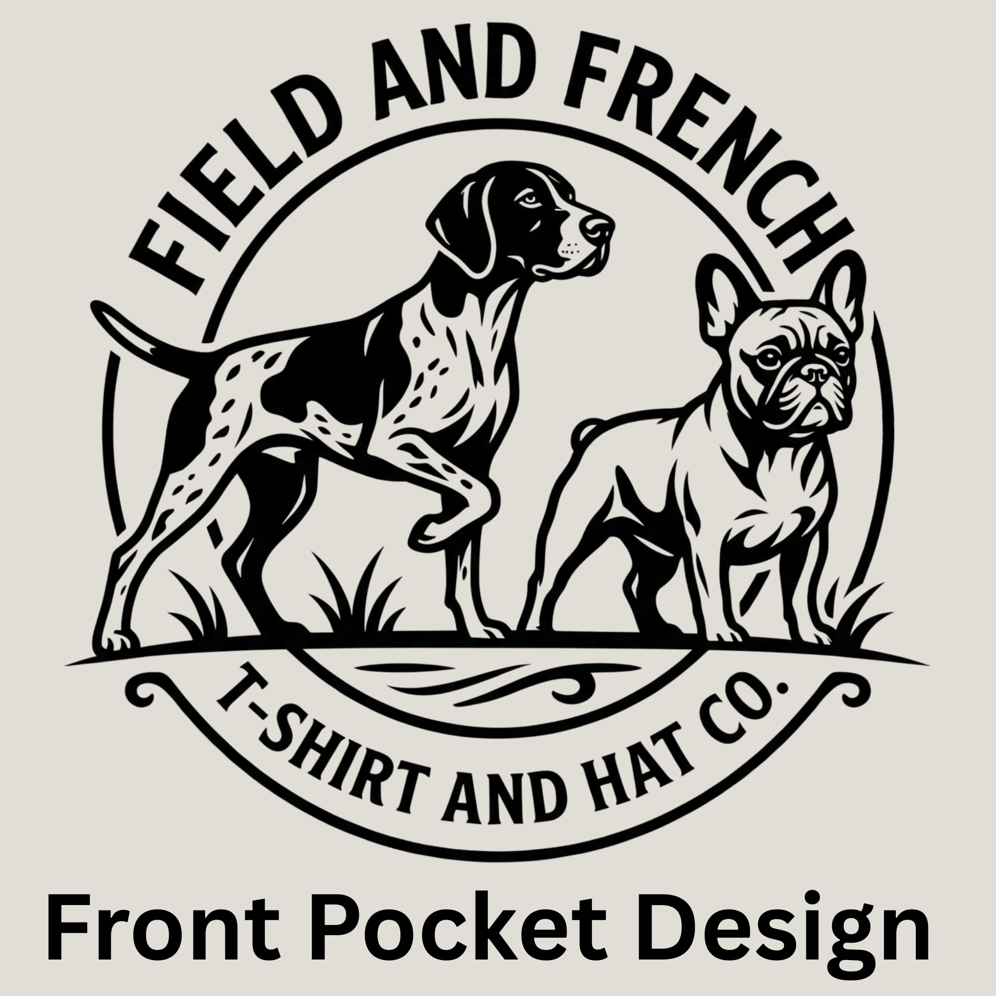 Bottoms Up Waterfowl Dog Tee