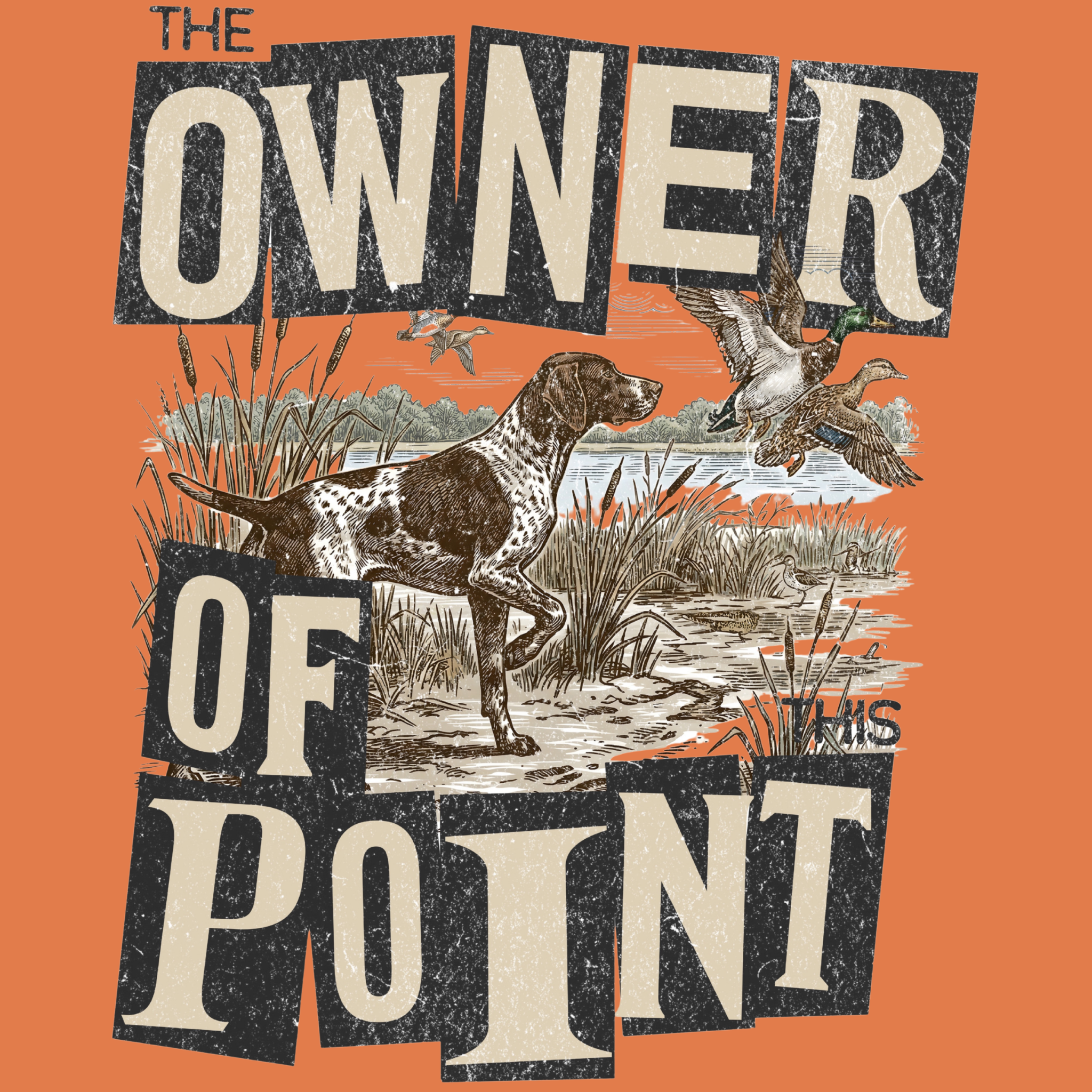 The Owner of This Point" Vintage GSP Hunting T-Shirt | Upland Point Co.