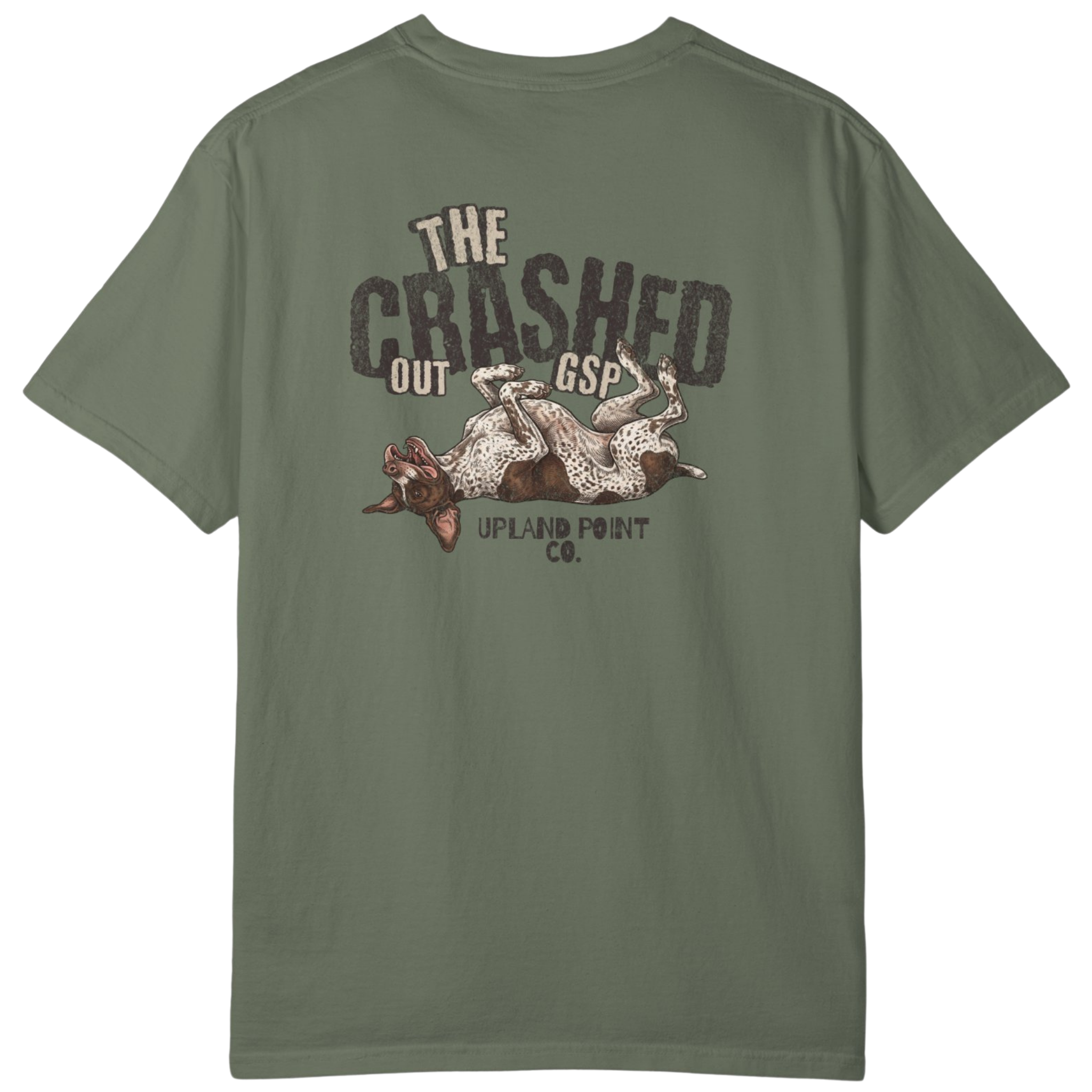 The Crashed Out GSP Heather Red Short Sleeve Tee | Upland Point Co.