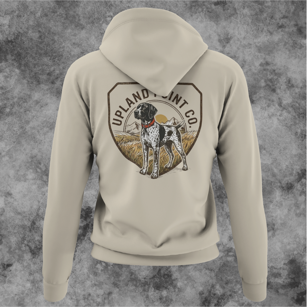 Upland Point Co. GSP Bird Dog Heritage Hoodie - German Shorthaired Pointer Field Sweatshirt