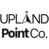 Black Upland Point Co. logo text with a compass-style 'N' triangle emblem on a plain white background.